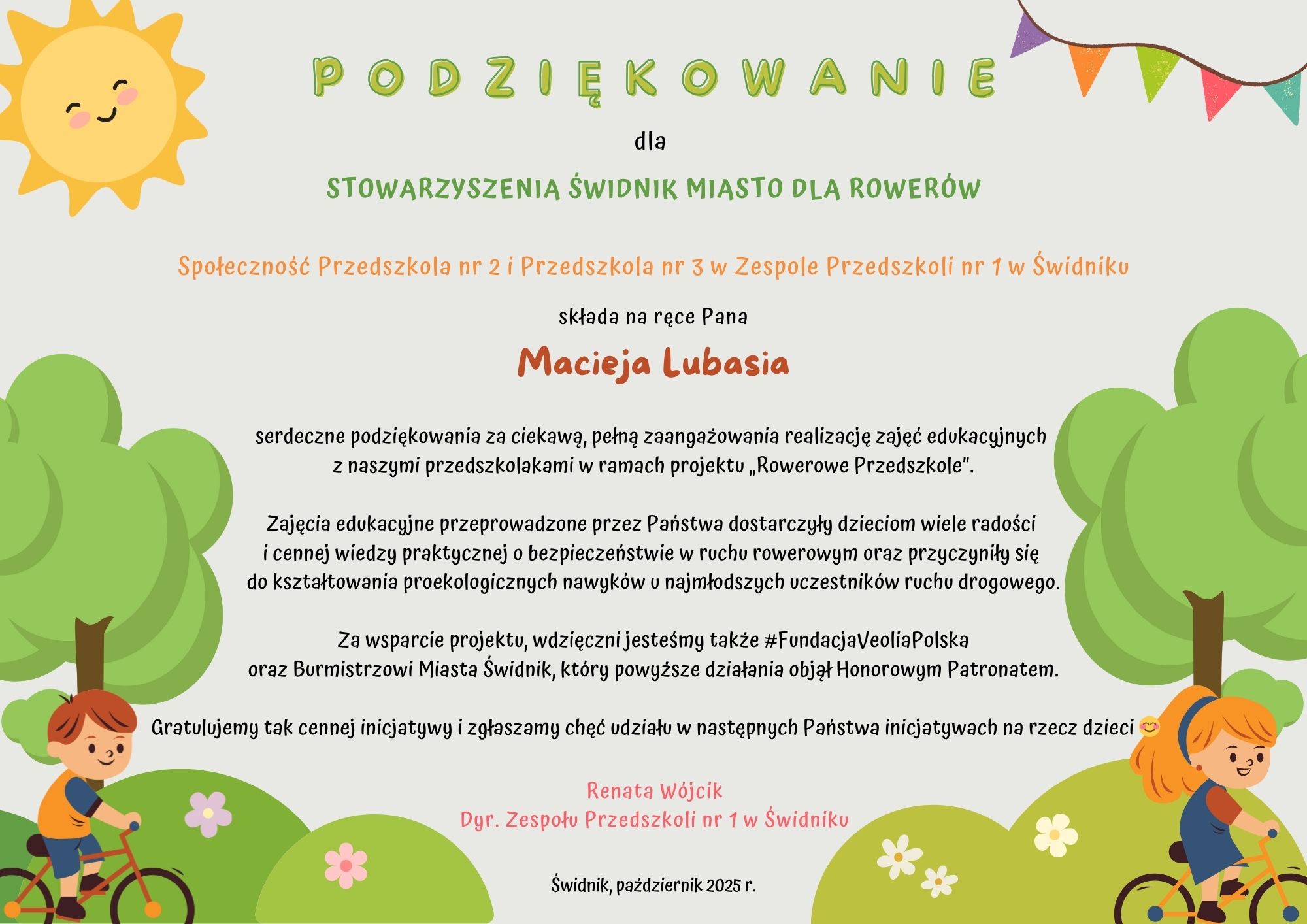 Podziękowanie